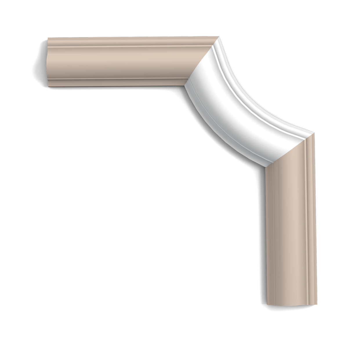 P801C Coin cimaise Orac Decor - 8,5x2,5x8,5cm (h x p x L) - élément décoratif polymère