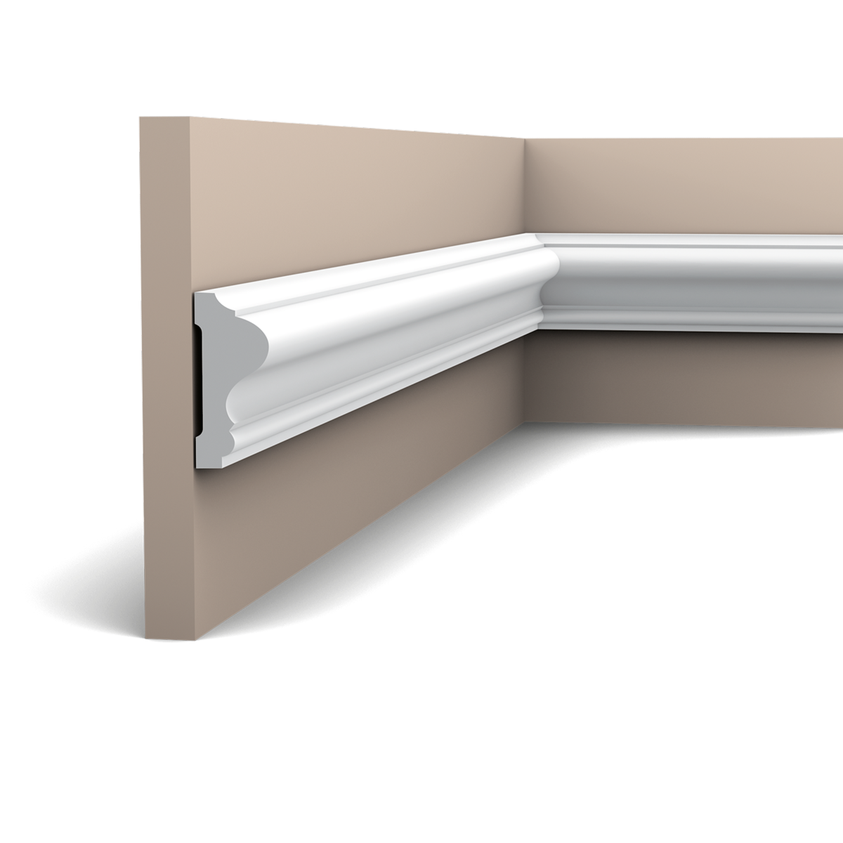 P8020 Cimaise murale Orac Decor - 6x2,5x200cm (h x p x L) - moulure décorative polyuréthane