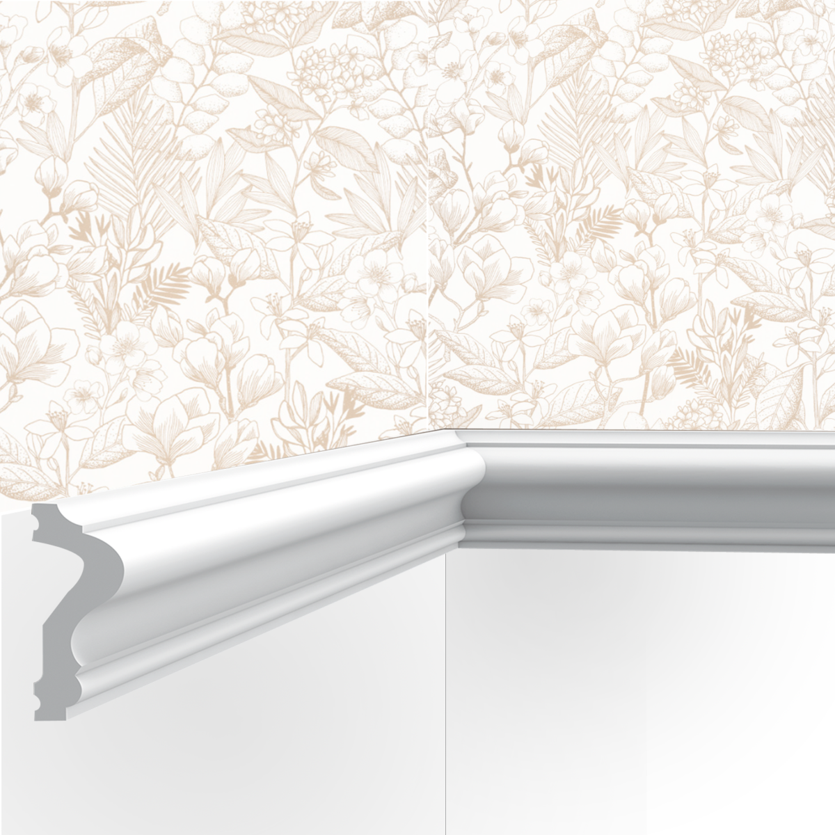 Cimaise / Moulure Cimaises et Plus M02- 6x2,5x200cm (h x p x L) - moulure décorative polyuréthane