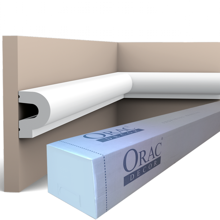 P8060 Cimaise murale Orac Decor - 3,5x5x200cm (h x p x L) - moulure décorative polyuréthane
