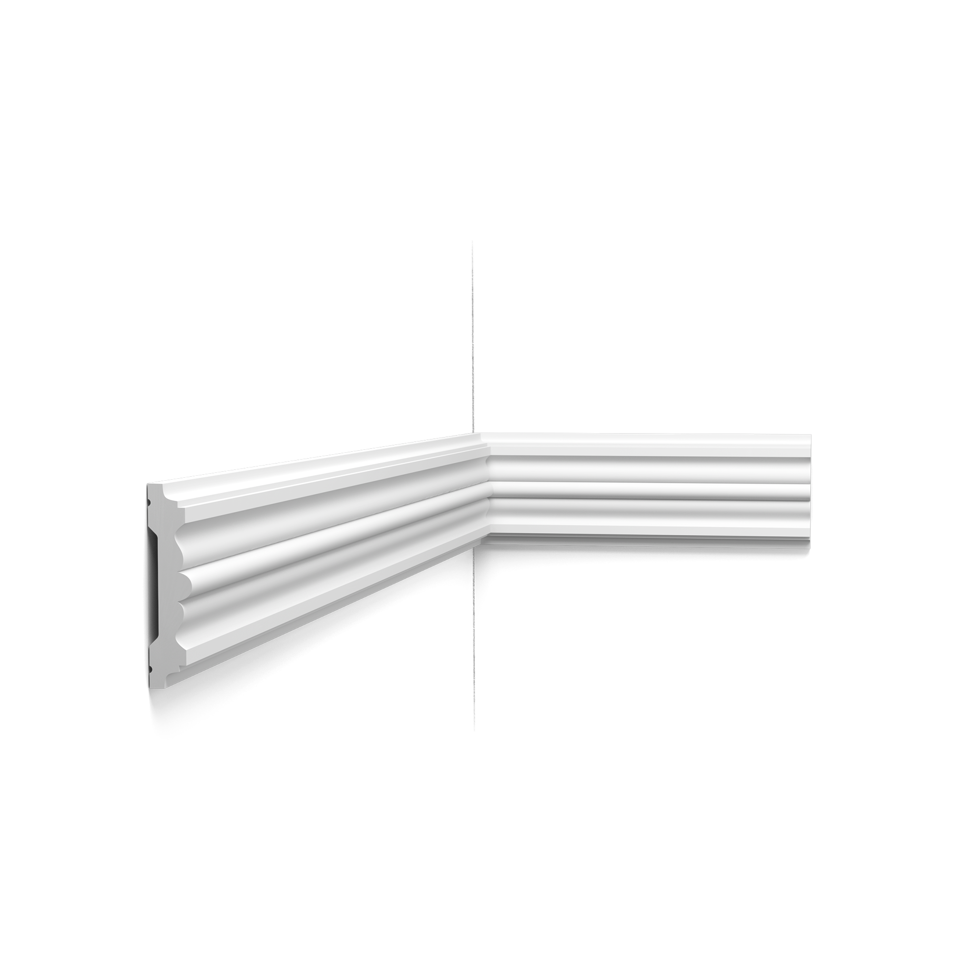 Moldura de pared Orac Decor P9020 - 9,5 x 2 x 200 cm (alto x ancho) - moldura decorativa de poliuretano