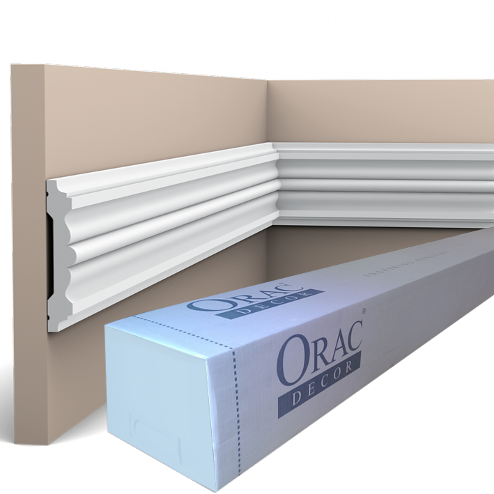 P9020 Cimaise murale Orac Decor - 9,5x2x200cm (h x p x L) - moulure décorative polyuréthane