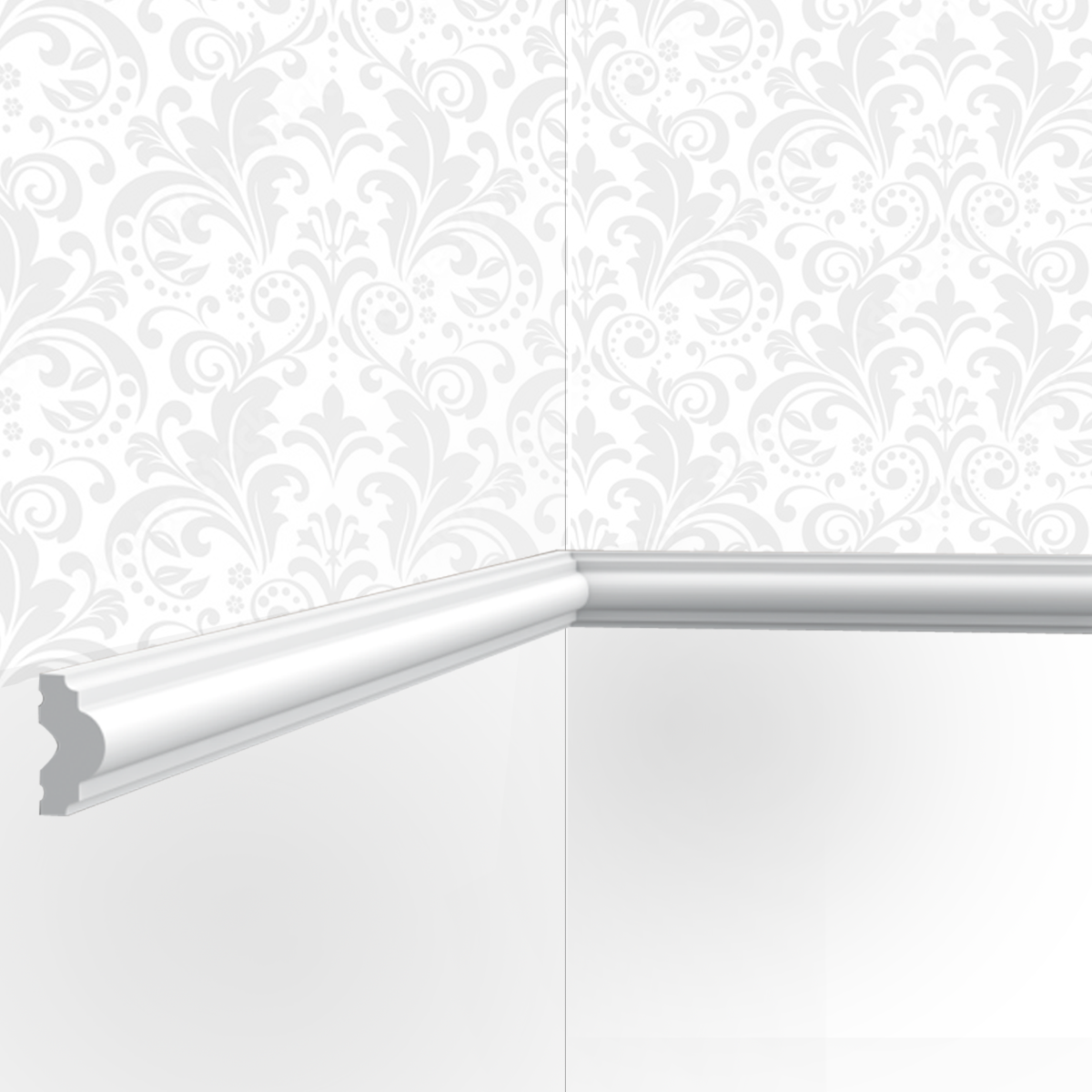 Cimaise / Moulure Cimaises et Plus M03 - 2,5x1,5x200cm (h x p x L) - moulure décorative polyuréthane