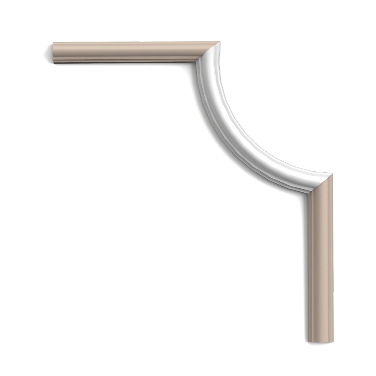 PX103A Coin Cimaise Orac Decor - 19x3,5x19,5cm (h x p x L) - élément décoratif polymère