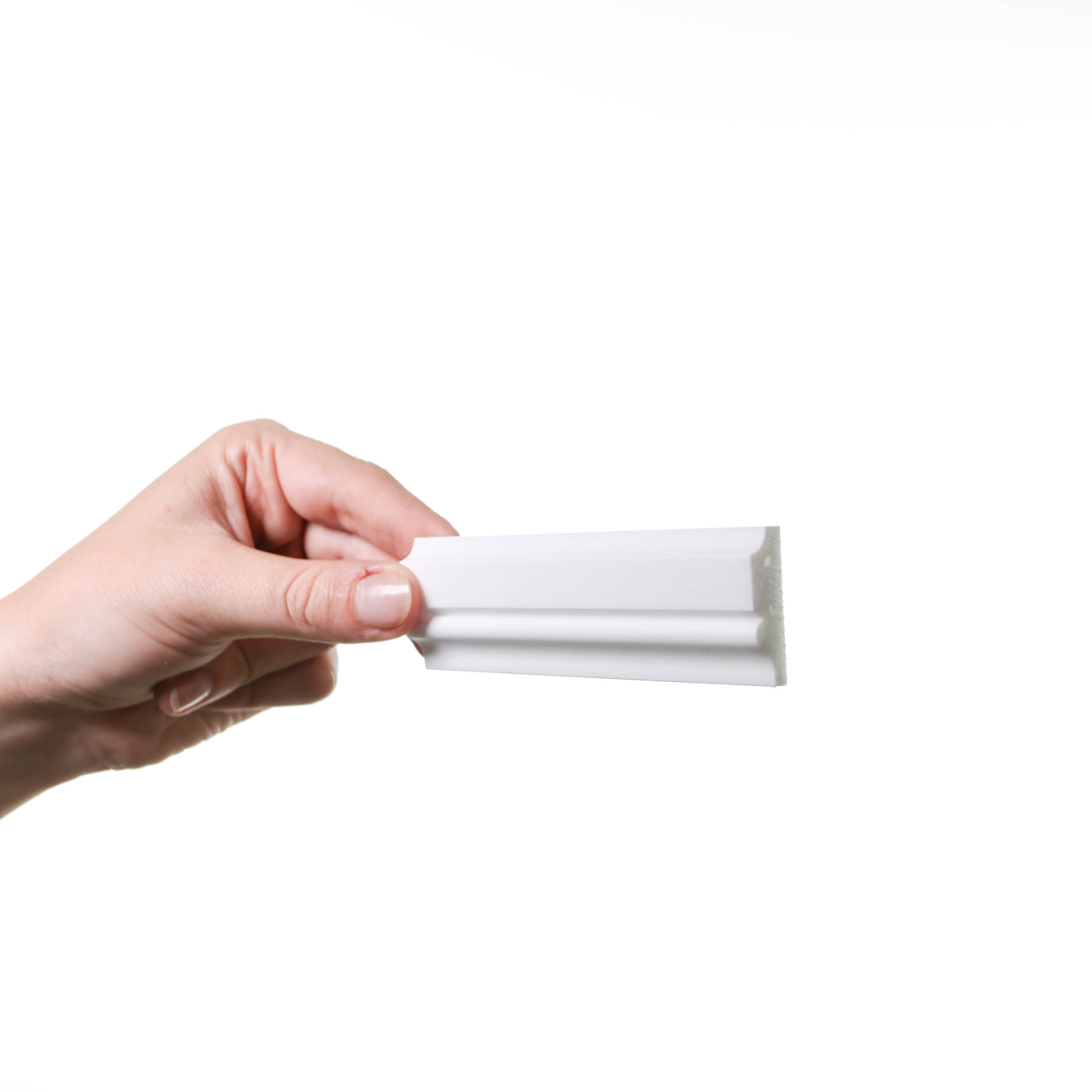 PX116 Orac Decor wall rail - 3x1x200cm (hxpx L) - decorative polymer molding