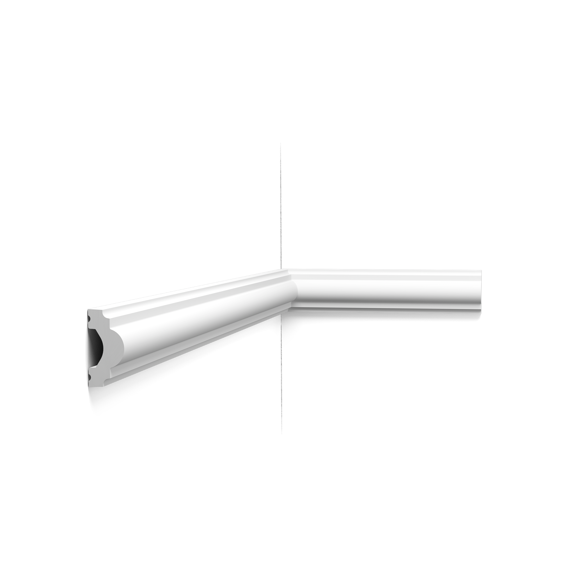 Pack 10 mètres Cimaise murale PX120 avec colle - Orac x Cimaises-et-plus - 4x2x200cm (h x p x L) - moulure décorative polymère
