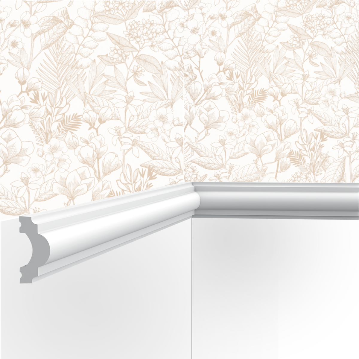 Cimaise / Moulure Cimaises et Plus M04 - 4x2x200cm (h x p x L) - moulure décorative polyuréthane