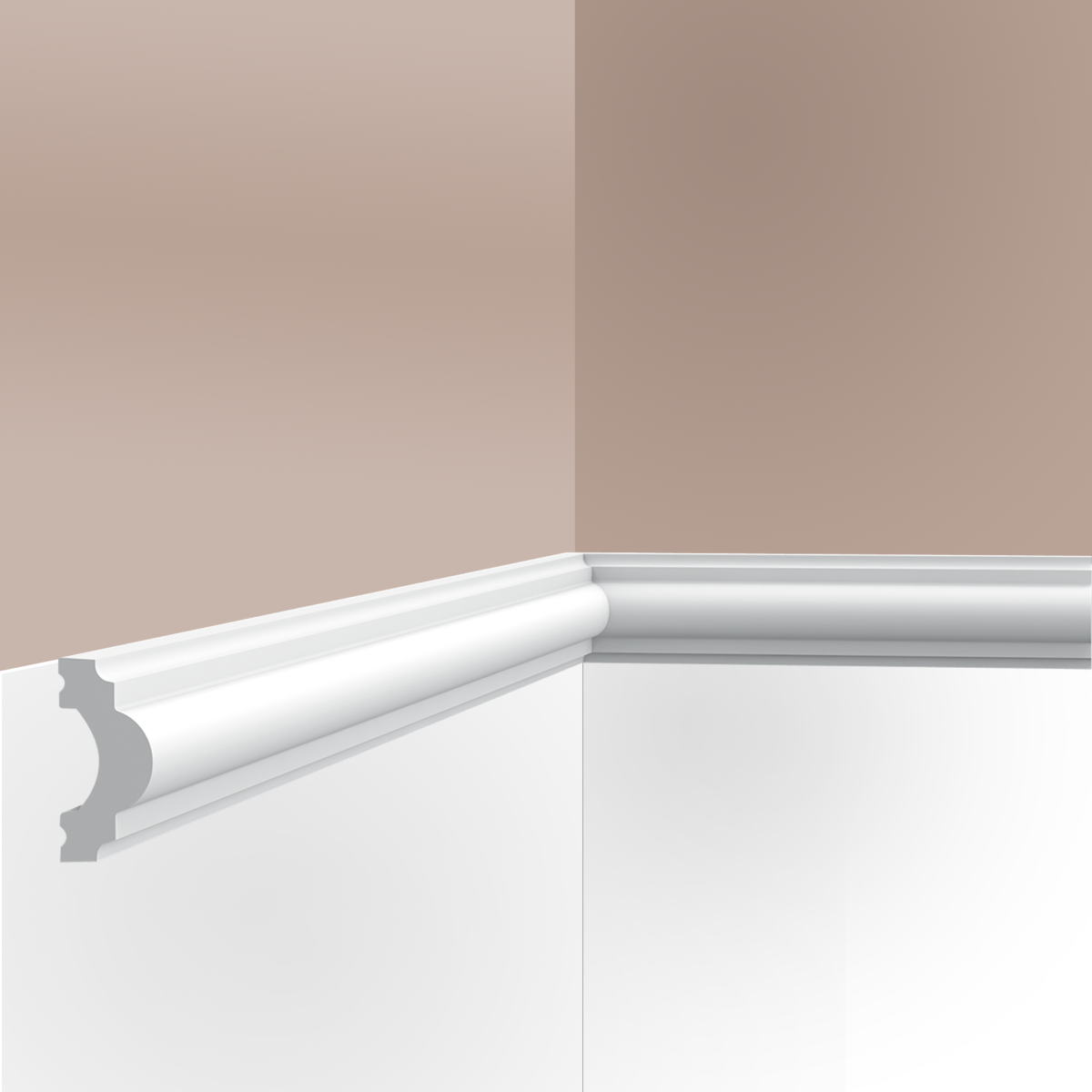 Cimaise / Moulure Cimaises et Plus M04 - 4x2x200cm (h x p x L) - moulure décorative polyuréthane