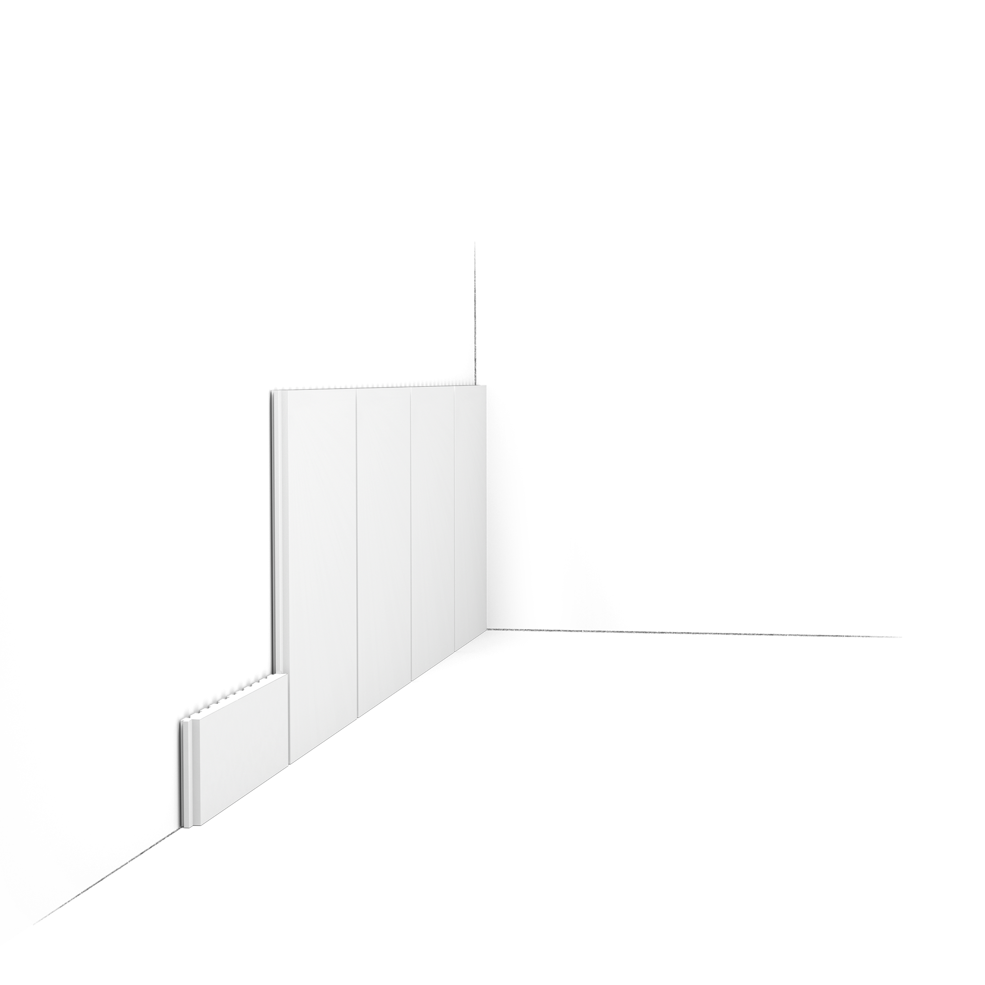 Kit soubassement Lambris : 200 cm - Orac