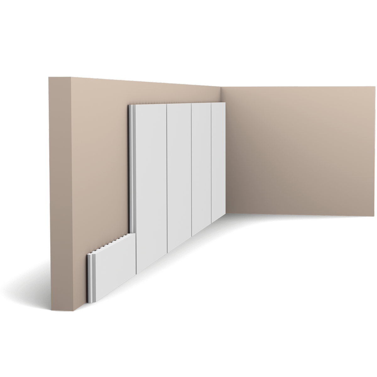 PX147 Panneau Revêtement Mural Soubassement – 200x16,9x0,9cm (L x l x h) Orac Decor