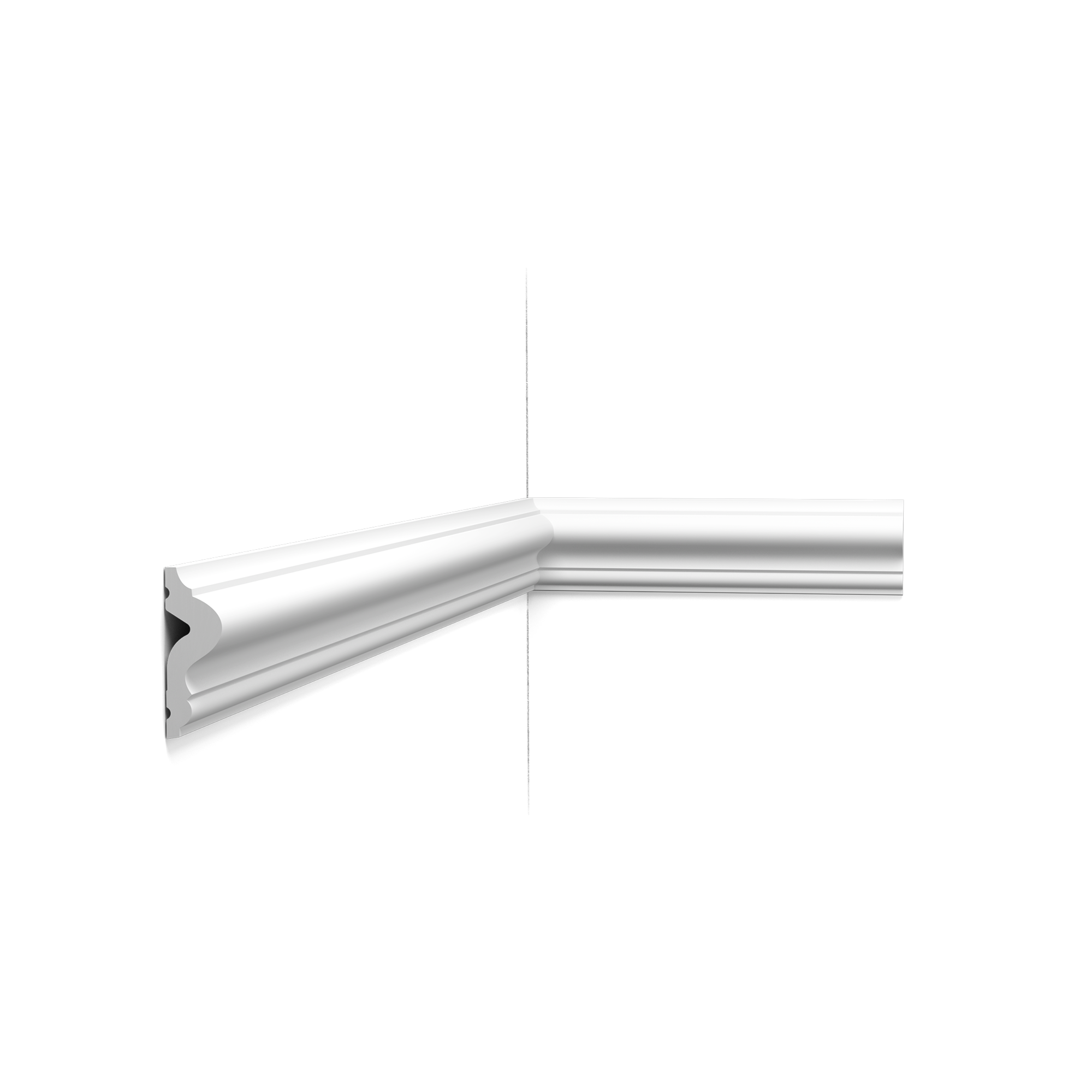 Pack 10 mètres Cimaise murale PX175 avec colle - Orac x Cimaises-et-plus - 5 x 1,7 x 200cm (h x p x L) - moulure décorative polymère
