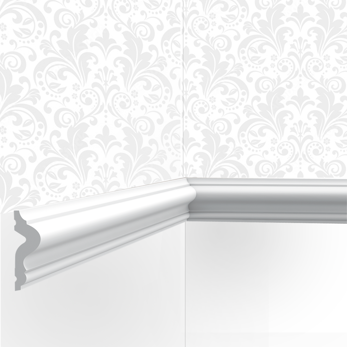Cimaise / Moulure Cimaises et Plus M05 - 5x1,7x200cm (h x p x L) - moulure décorative polyuréthane