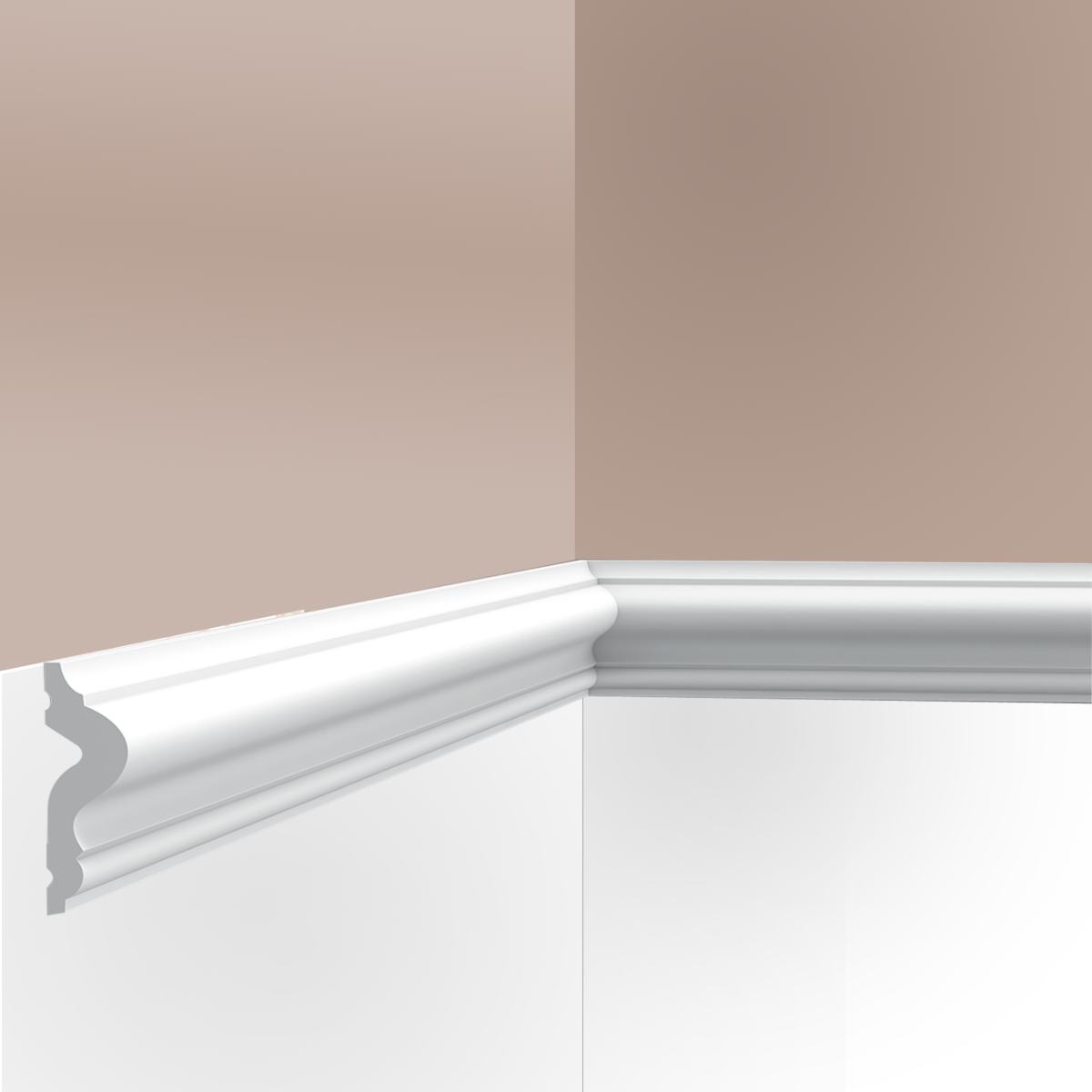 Cimaise / Moulure Cimaises et Plus M05 - 5x1,7x200cm (h x p x L) - moulure décorative polyuréthane