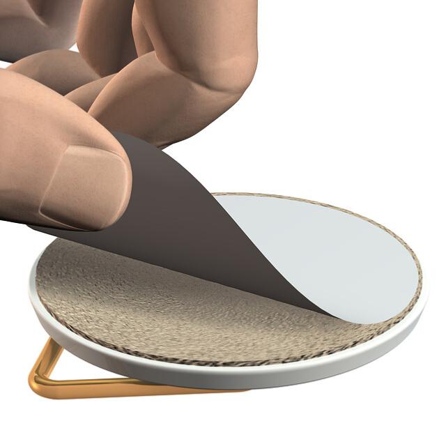 Pack 25 attaches adhésives Ø 32mm pour tableau - 200g - Accrochage Tableau Artiteq