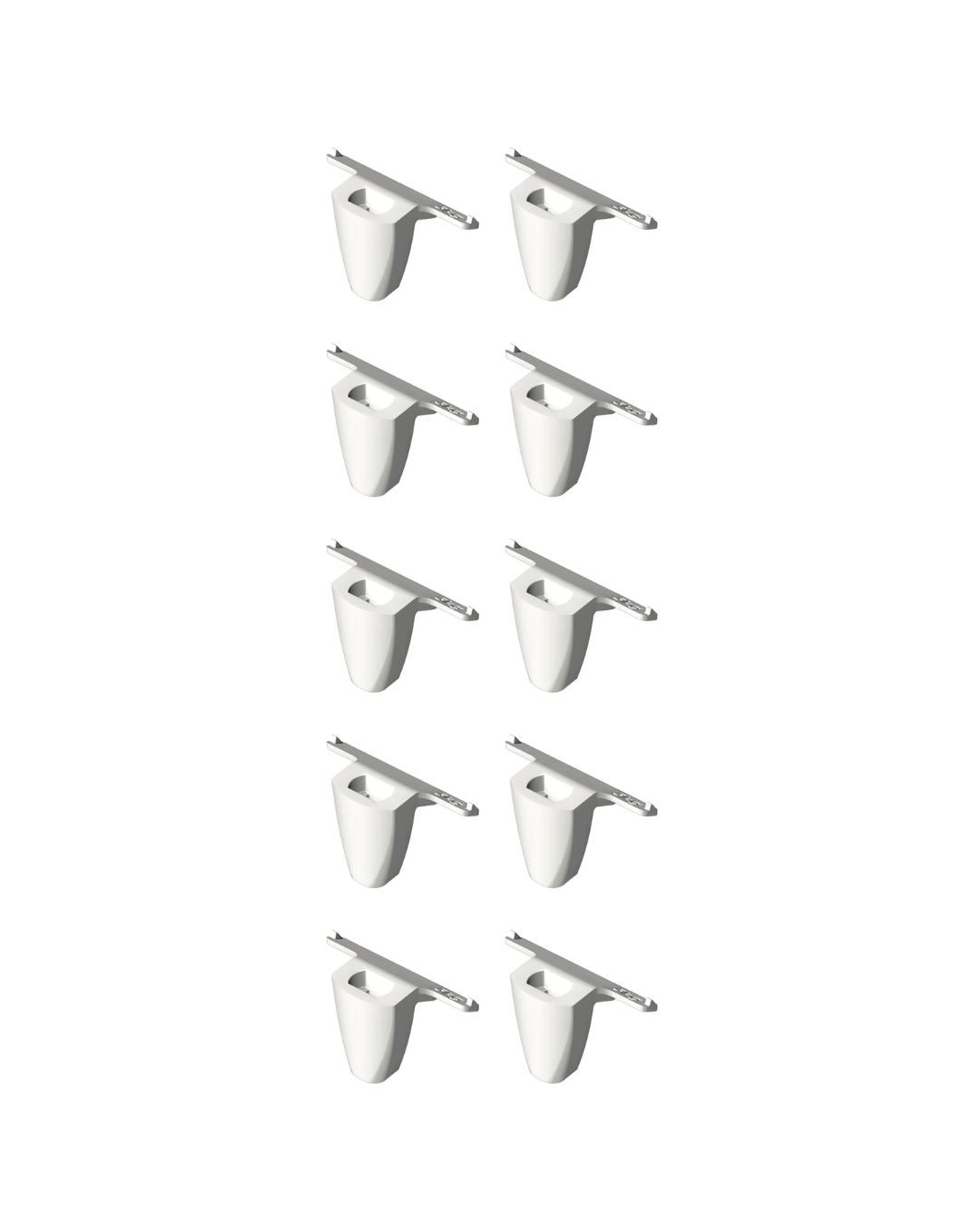 Pack of 10 exhibition hooks for Systemflex / Interflex partition walls