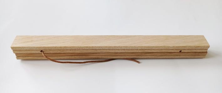 Porte affiche magnétique / bois de chêne - Suspension de poster en bois