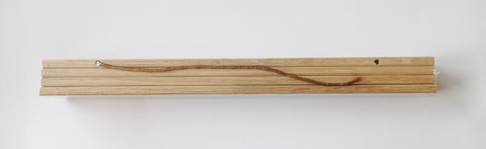Porte affiche magnétique / bois de chêne - Suspension de poster en bois