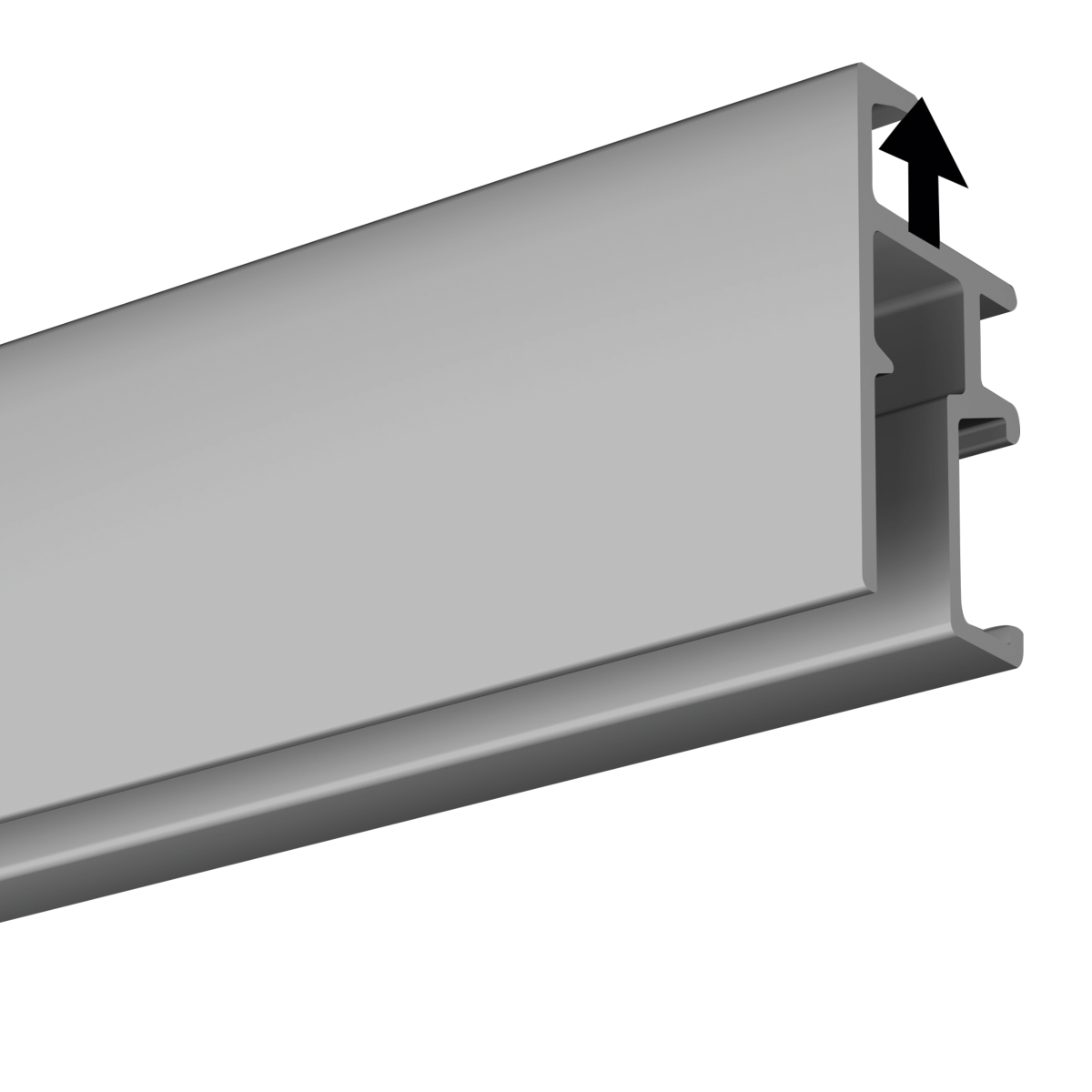 Riel Click+ R20 gris de 300 cm para cuadros - Recogida en tienda - Riel para cuadros Artite
