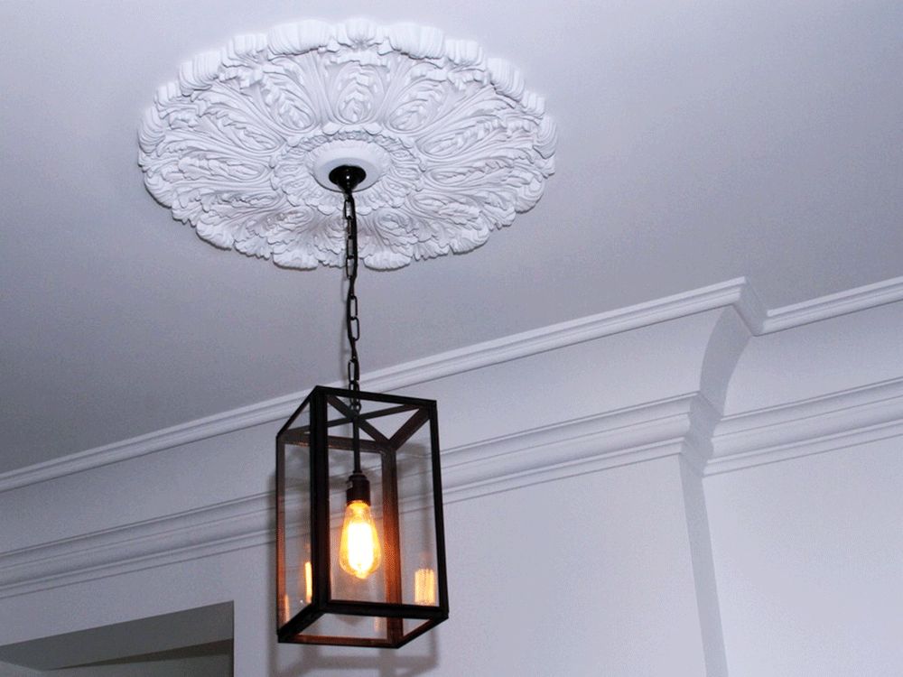 Rosetón de techo R27 Orac Decor ø 75 cm - moldura decorativa de poliuretano