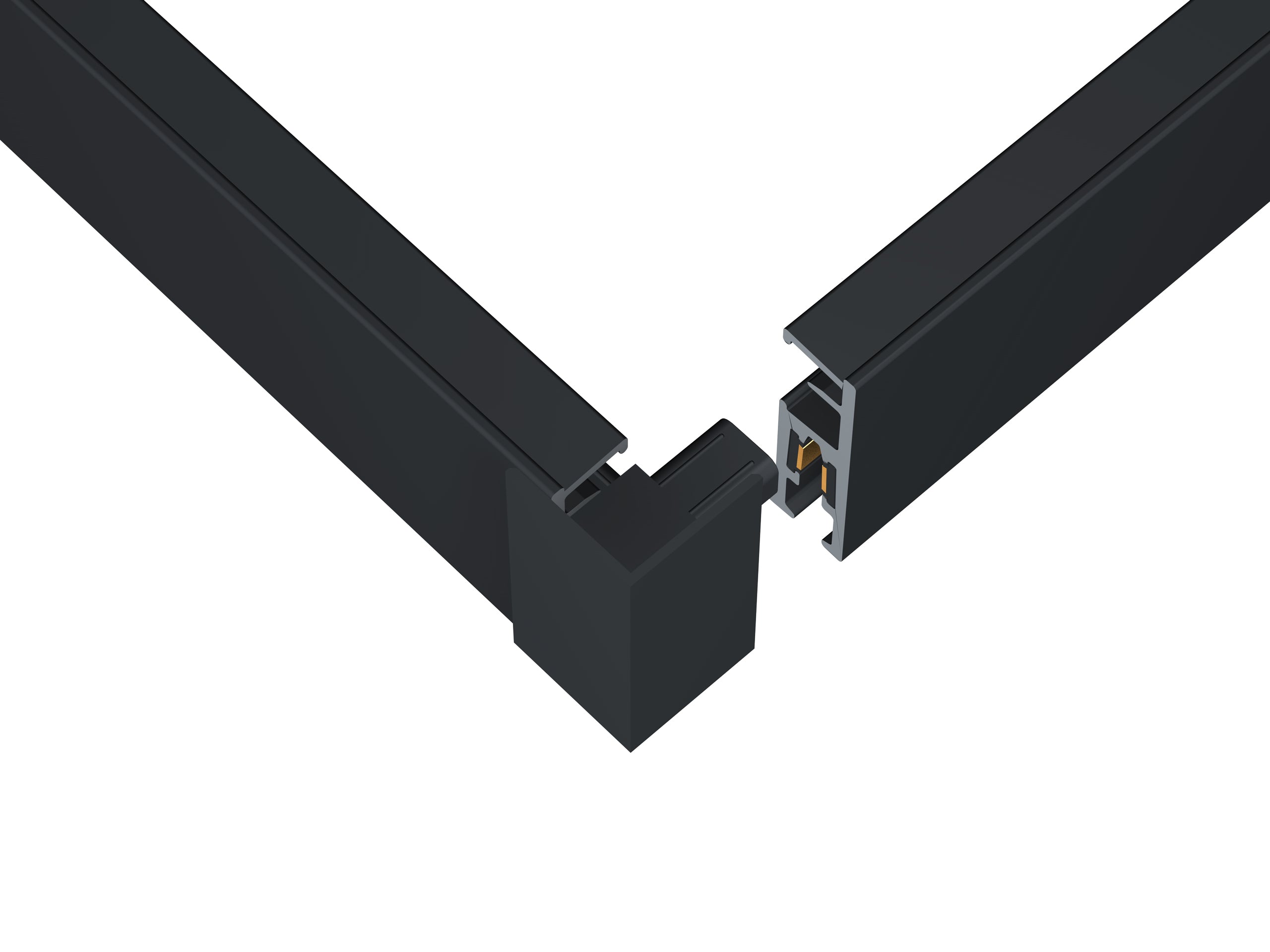 Raccord d'angle Illume Duo Rail - Accrochage éclairage Artiteq