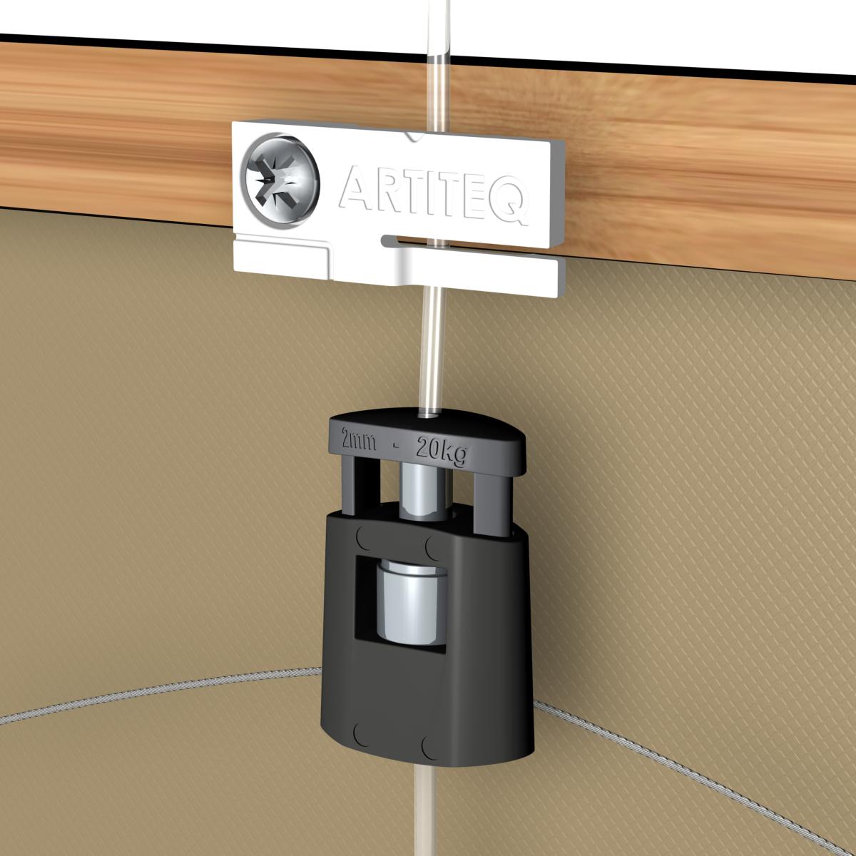 Pack de 2 redresseurs de cadre + vis - pour cimaise tableau Artiteq