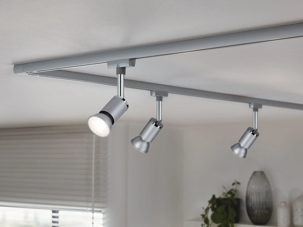 Bombilla LED GU10 de 7 W, cromo mate - Paulmann