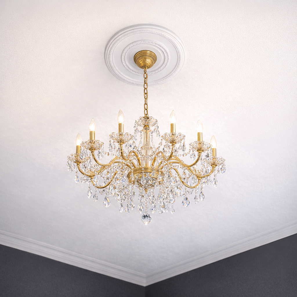 Rosace plafond 43,6 cm R004 - Polyuréthane