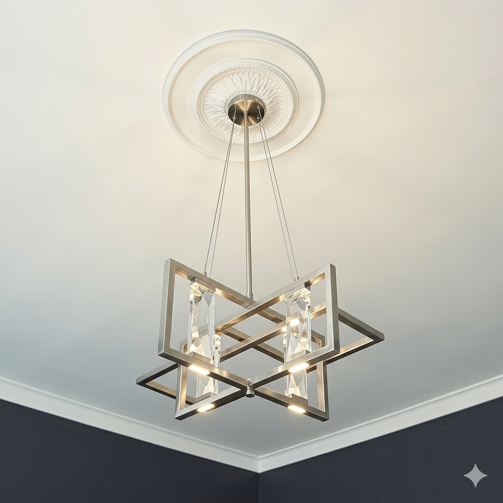 Rosace plafond 58,9 cm R023 - Polyuréthane