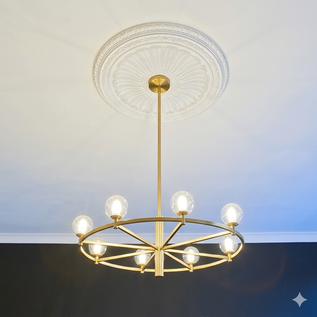 Rosace plafond 88,6 cm R036 - Polyuréthane