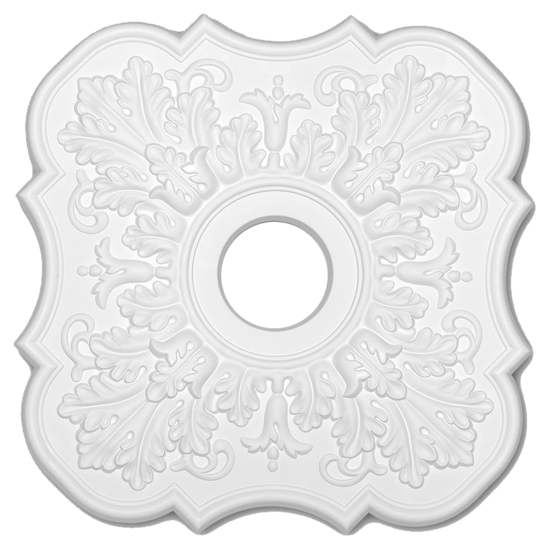 *Article discontinué* Rosace plafond 52,2 x 52,2 cm R053 - Polyuréthane