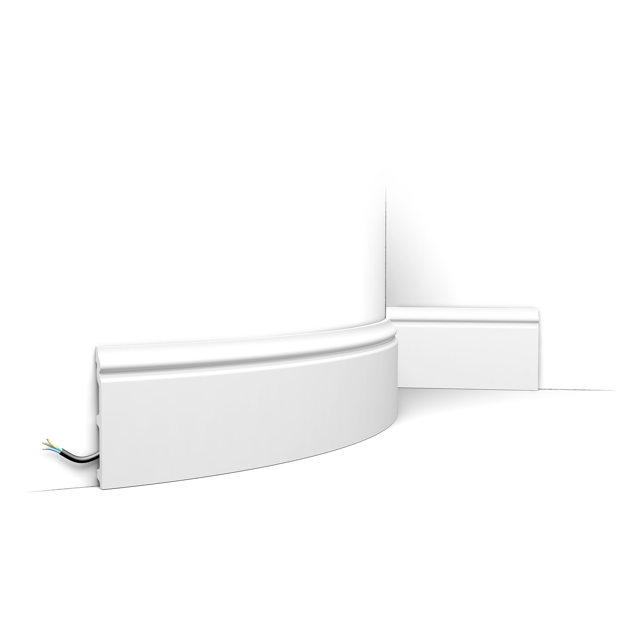 SX118F Flexible CONTOUR Skirting Orac Decor - 14x1.8x200cm (hxpx L) - skirting board