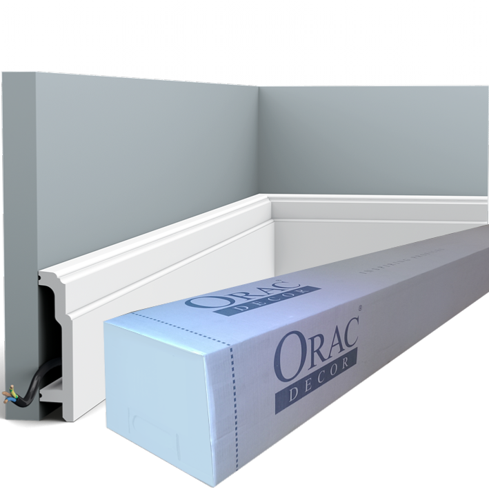 SX155 Plinthe Orac Decor - 11x2,5x200cm (h x p x L) - plinthe décorative polymère