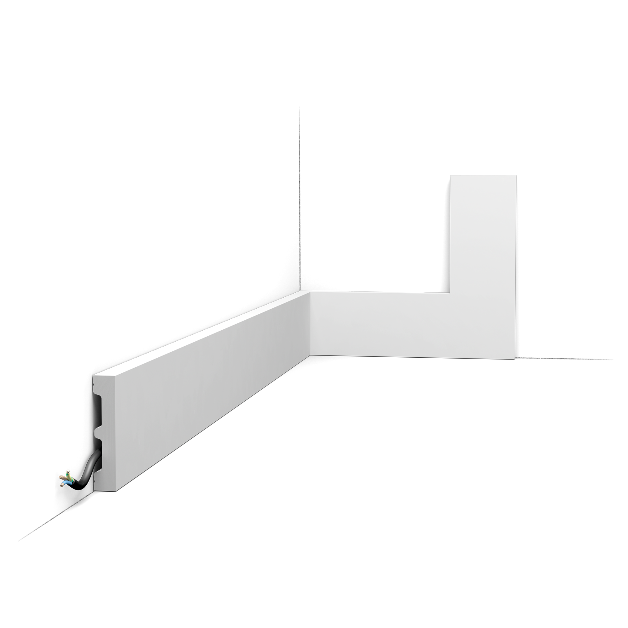 SX157 Plinthe Orac Decor - 6,5x1,3x200cm (h x p x L) - plinthe décorative polymère