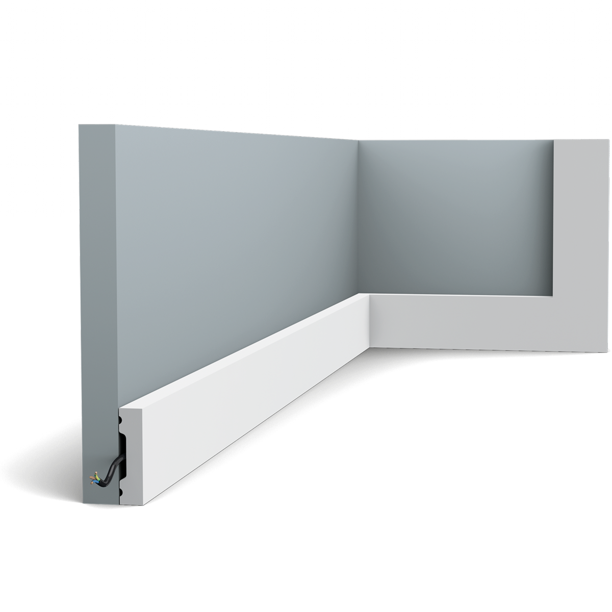 SX162 Moulure multifonctionnelle Orac Decor Axxent - 4x1x200cm (h x p x l) - plinthe décorative