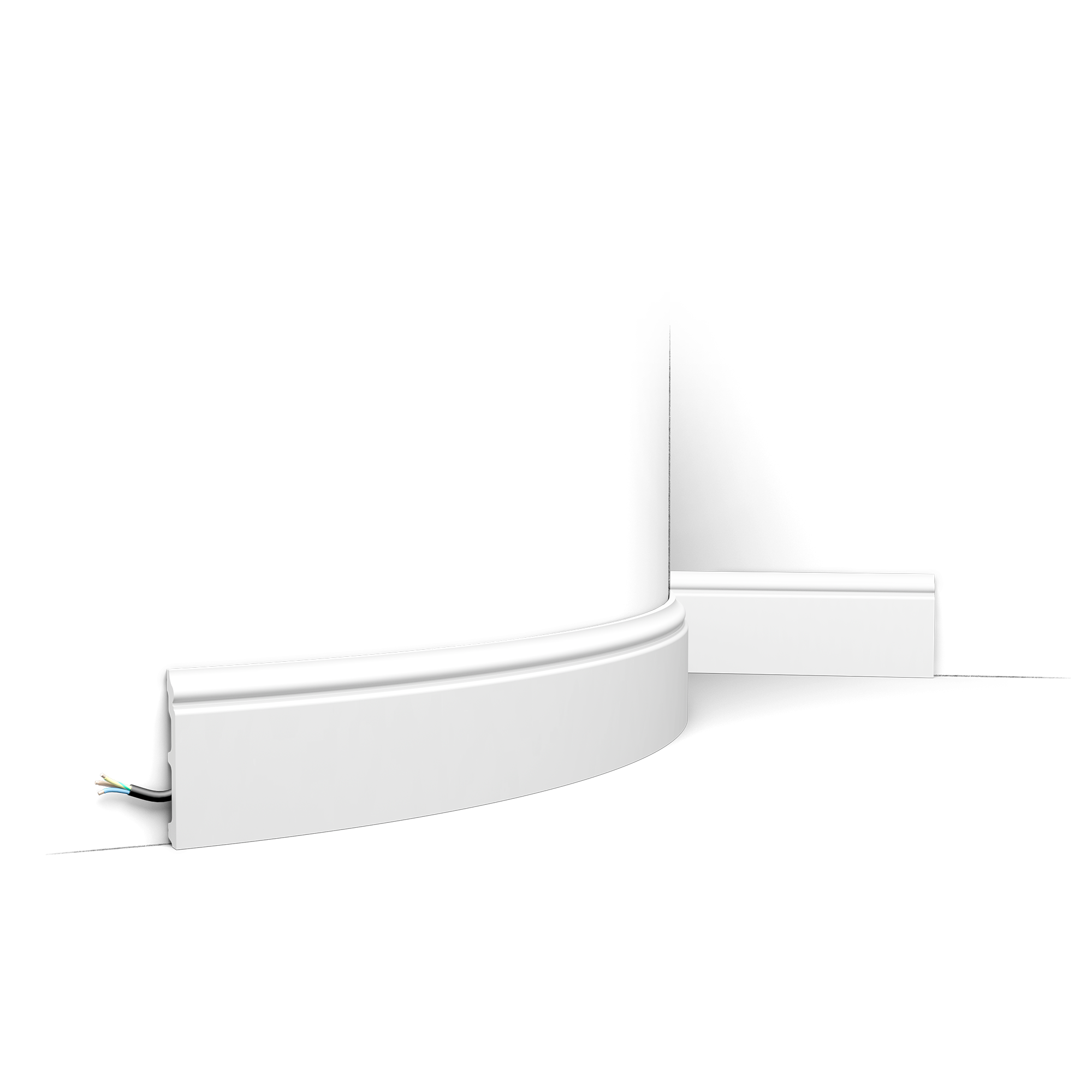 SX173F Flexible Orac Decor Skirting Board - 10 x 1.6 x 200 cm (hxwxd L) - decorative skirting board