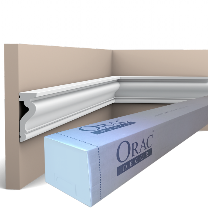 DX174-2300 Moulure multifonctionnelle Orac Decor - 6x2,2x230cm (h x p x L)- moulure déco polymère