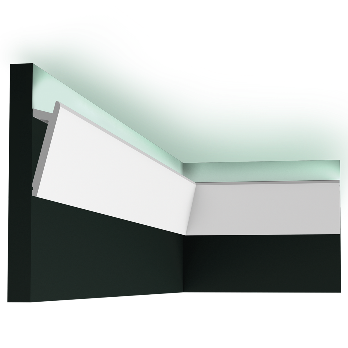 Zócalo decorativo Orac SX179 - 9,7 x 2,9 x 200 cm (alto x ancho) - zócalo decorativo de polímero