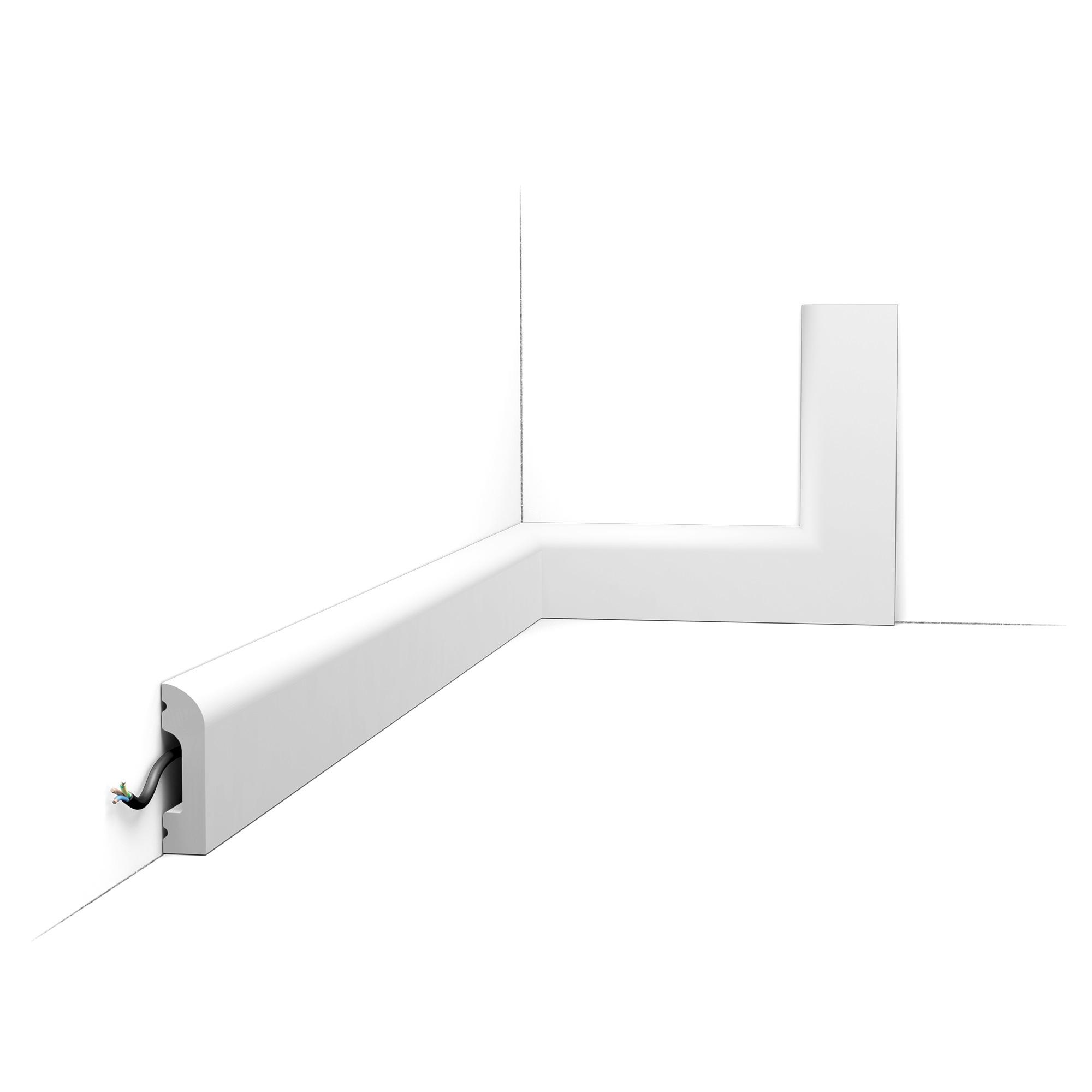 SX182 CASCADE Moulure multifonctionnelle Orac Decor Axxent - 5x1,3cm (h x p) plinthe décorative