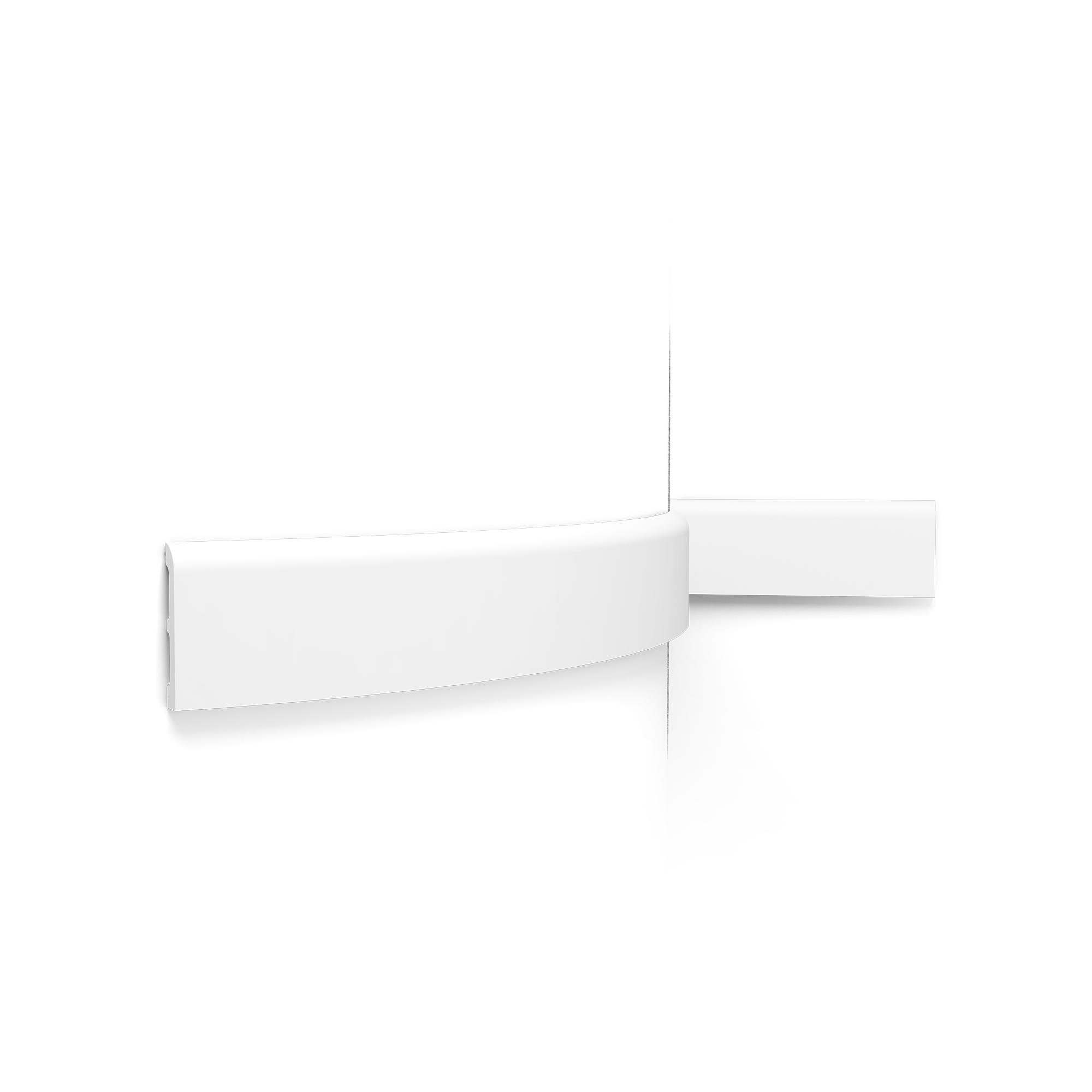 SX183F Flexible Skirting Board Orac Decor 7.5x1.3x200cm (h x d x L) - decorative polymer skirting