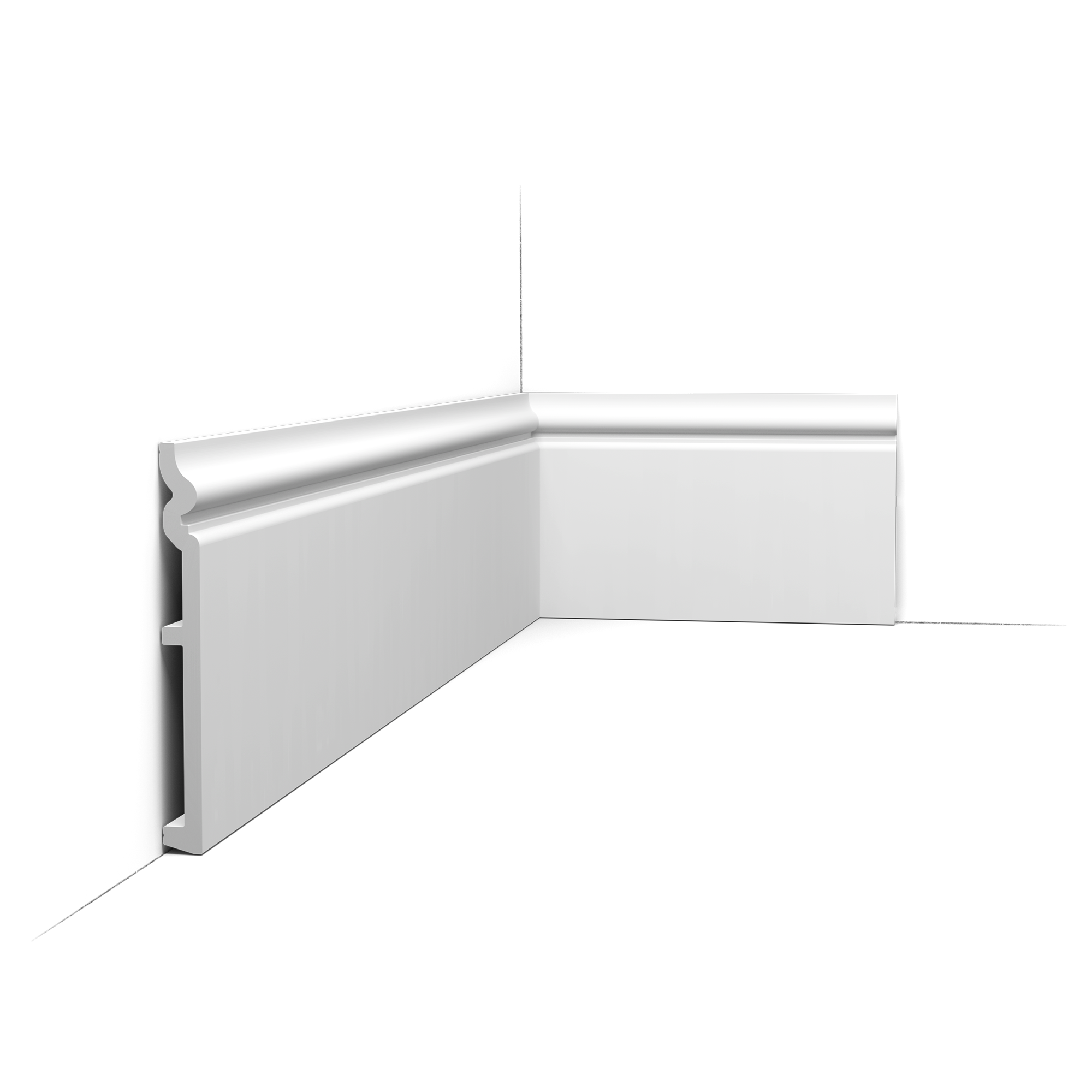 Rodapié decorativo SX206 CONTOUR Orac Decor - 18 x 1,8 x 200 cm (alto x ancho x profundidad) - rodapié decorativo de polímero