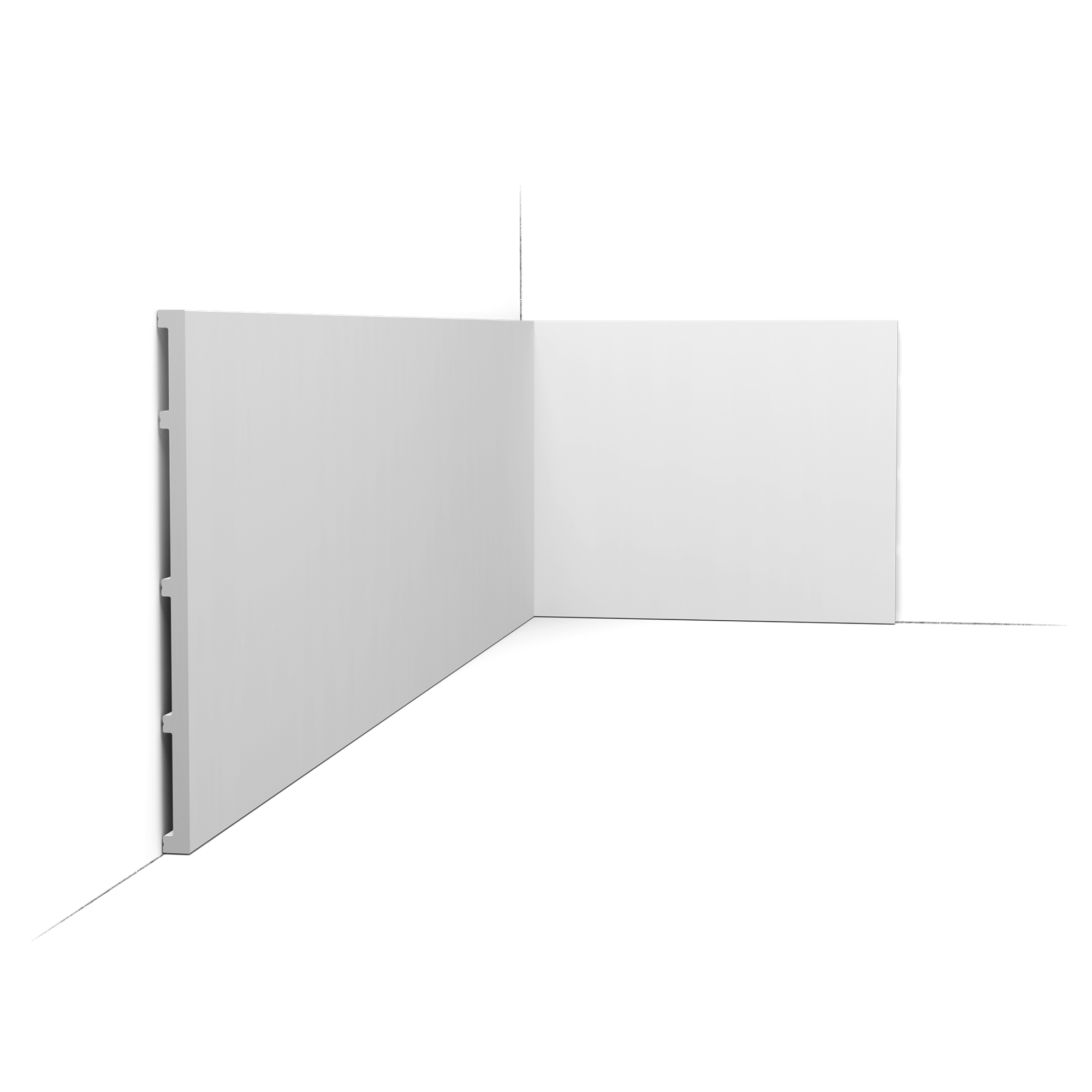 SX207 Zócalo decorativo Orac SQUARE - 25 x 1,3 x 200 cm (alto x ancho x profundidad) - zócalo decorativo de polímero