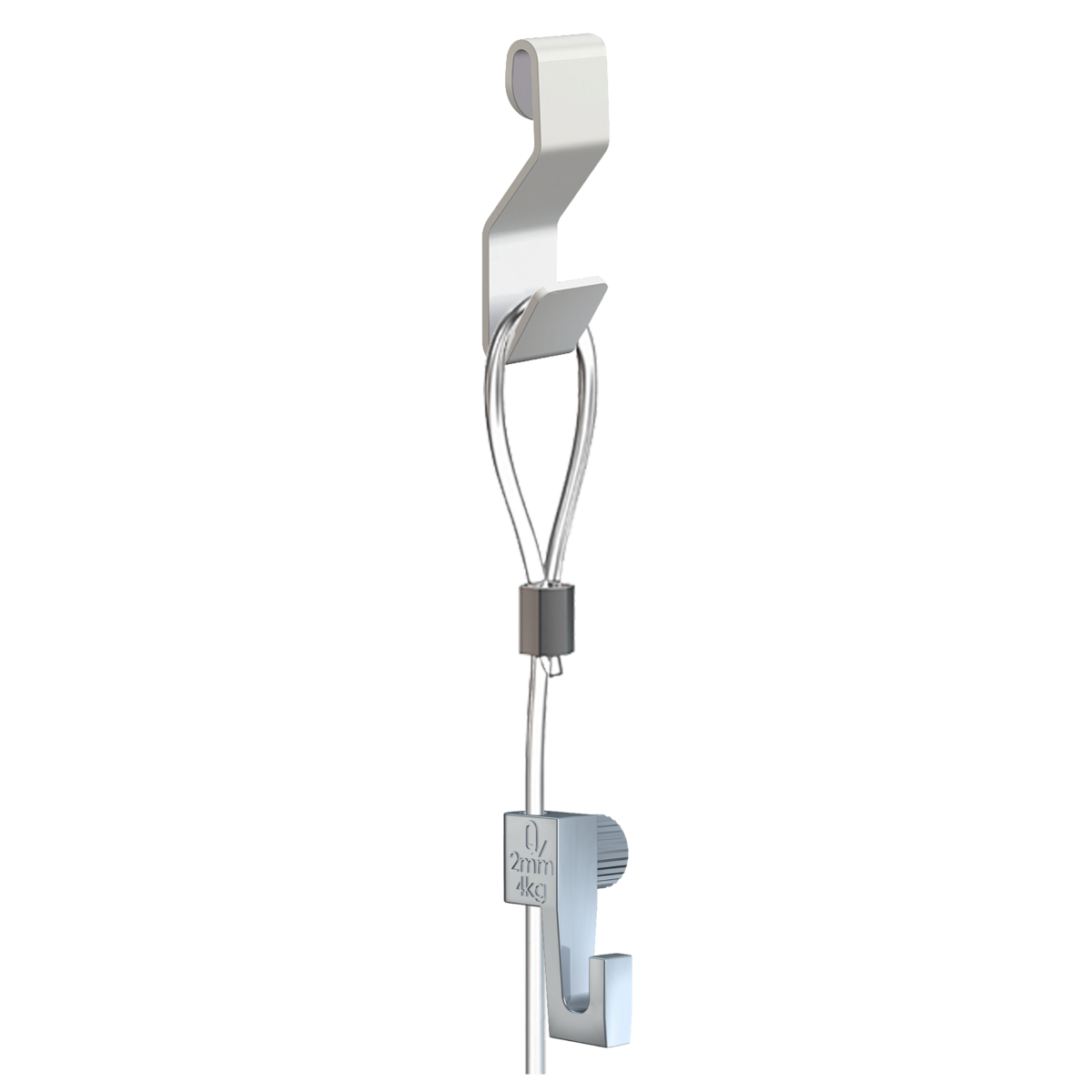 Pack de 5 kit d'accrochages tableaux Artiteq - suspension sur grilles, panneaux, cloison - Max 4kg