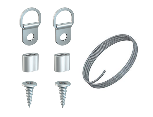 Set accrochage câble tendu pour dos de tableau - Accrochage Tableau Artiteq