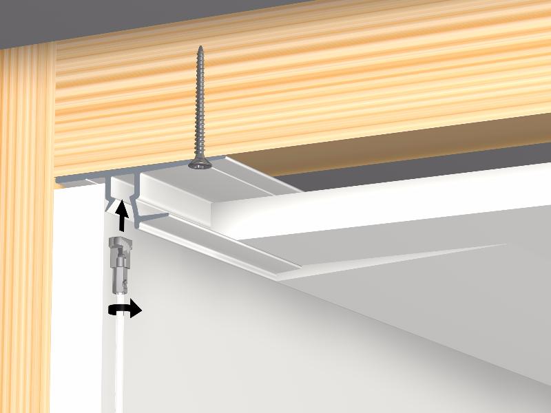 Rail Cimaise Drywall Shadowline 200 cm pour faux plafond et cloison en placo