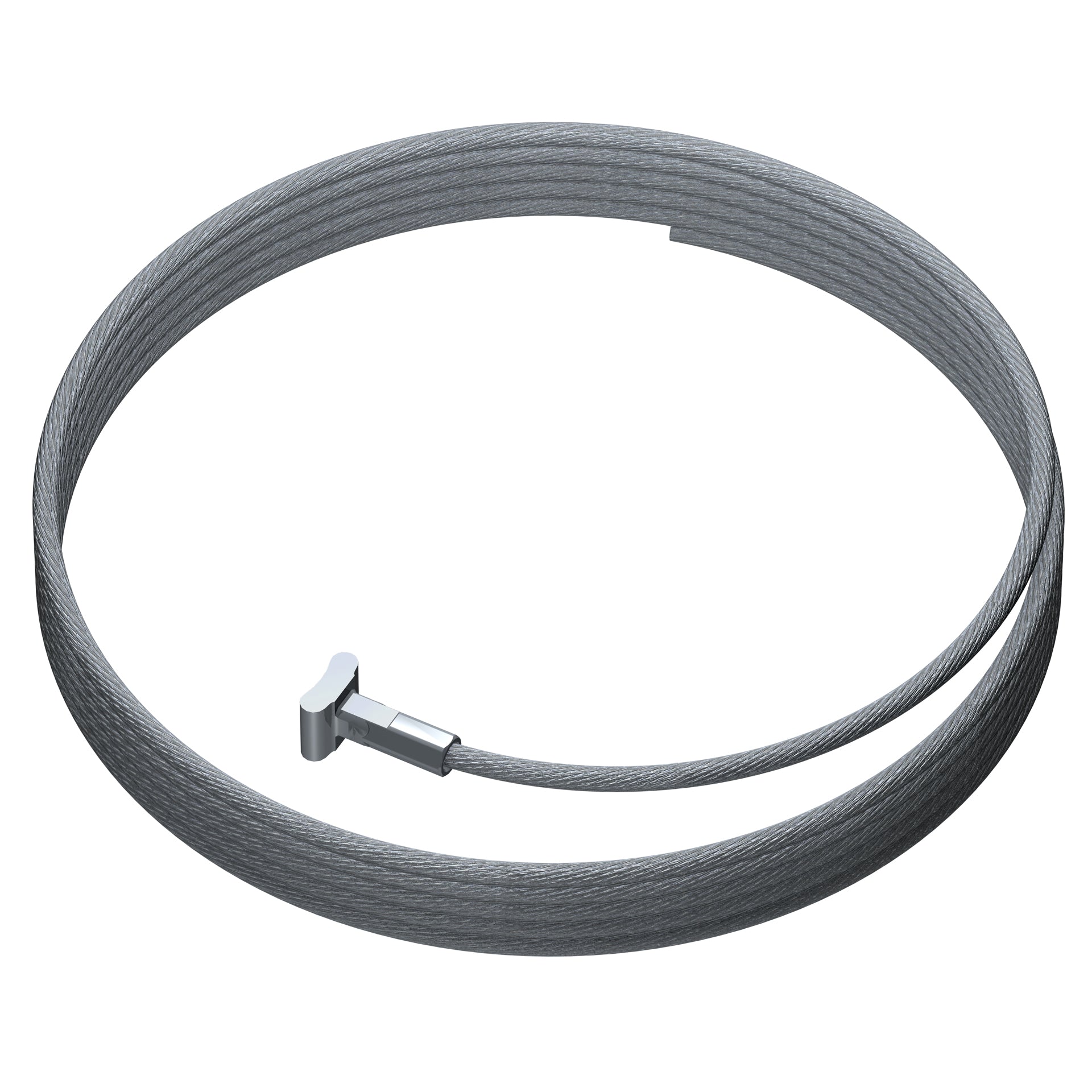 Pack de 5 câbles en acier + solid slider 2 mm pour cimaise - Accrochage Tableau Artiteq
