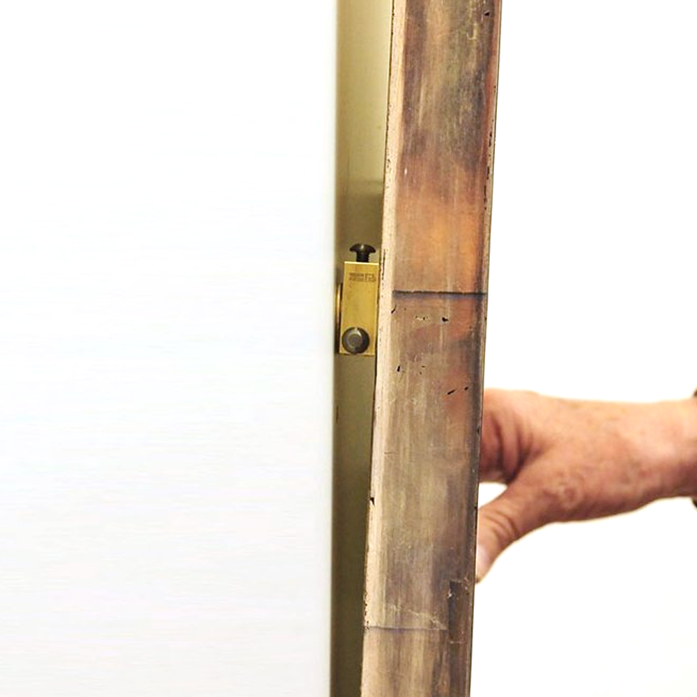 Paire de platine sécurisée à visser sur cadre/châssis bois 80 kg (TS S)