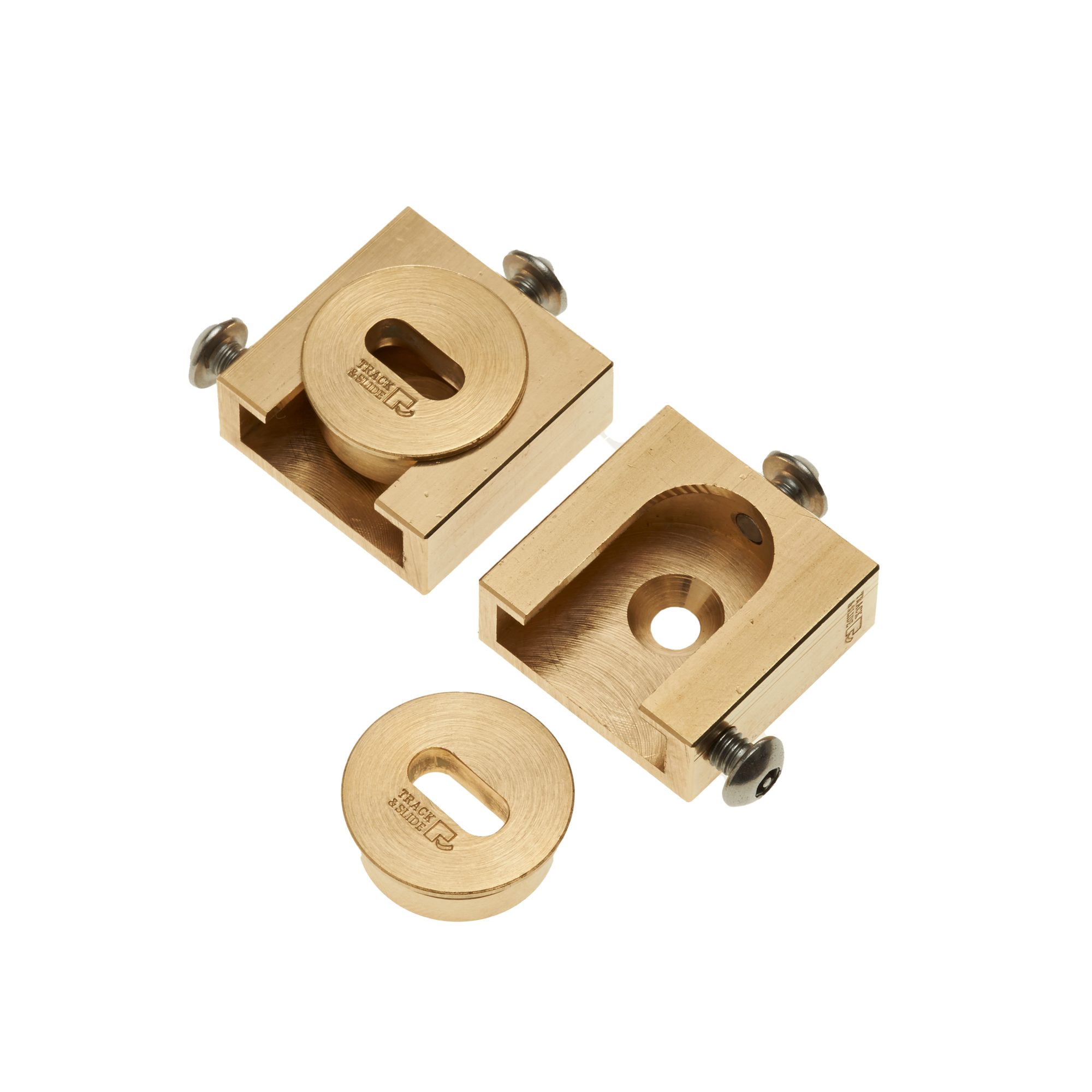 Paire de platine sécurisée à visser sur cadre/châssis bois 80 kg (TS S)