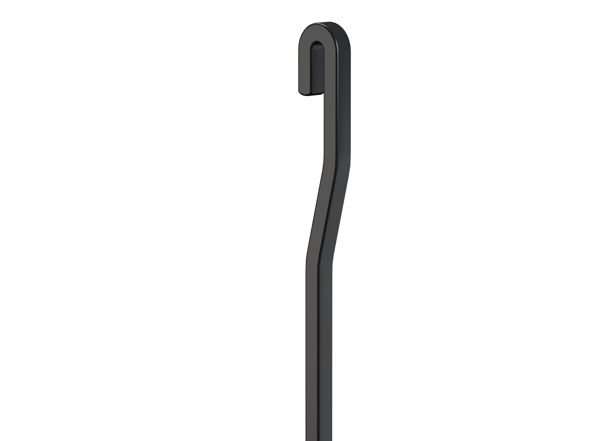 Pack de 5 varillas angulares de aluminio negro de 4 mm - Accesorio para riel de cuadros