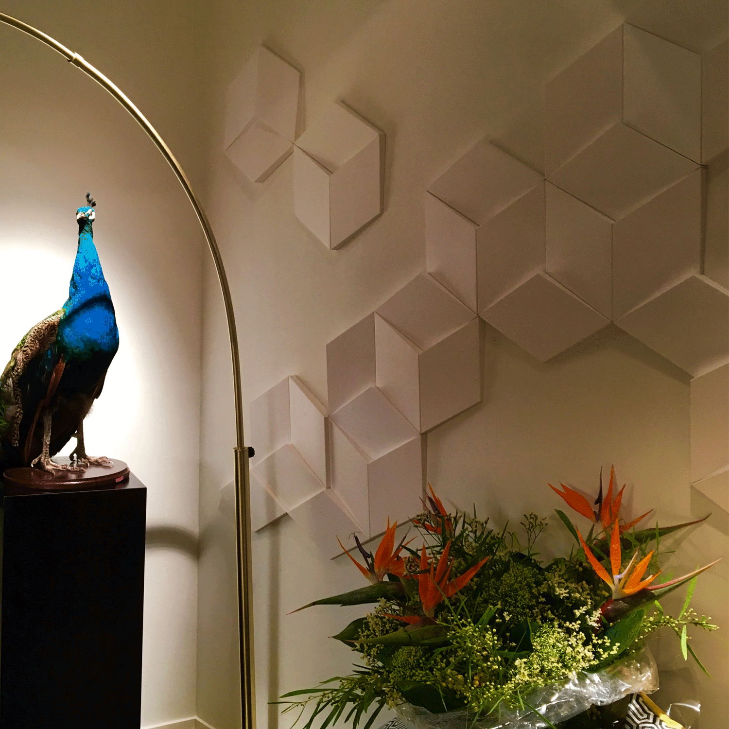 W100 ROMBUS - élément décoratif pour former des motifs et des combinaisons - 25.8x15x2,9cm (L x l x h) Orac Decor