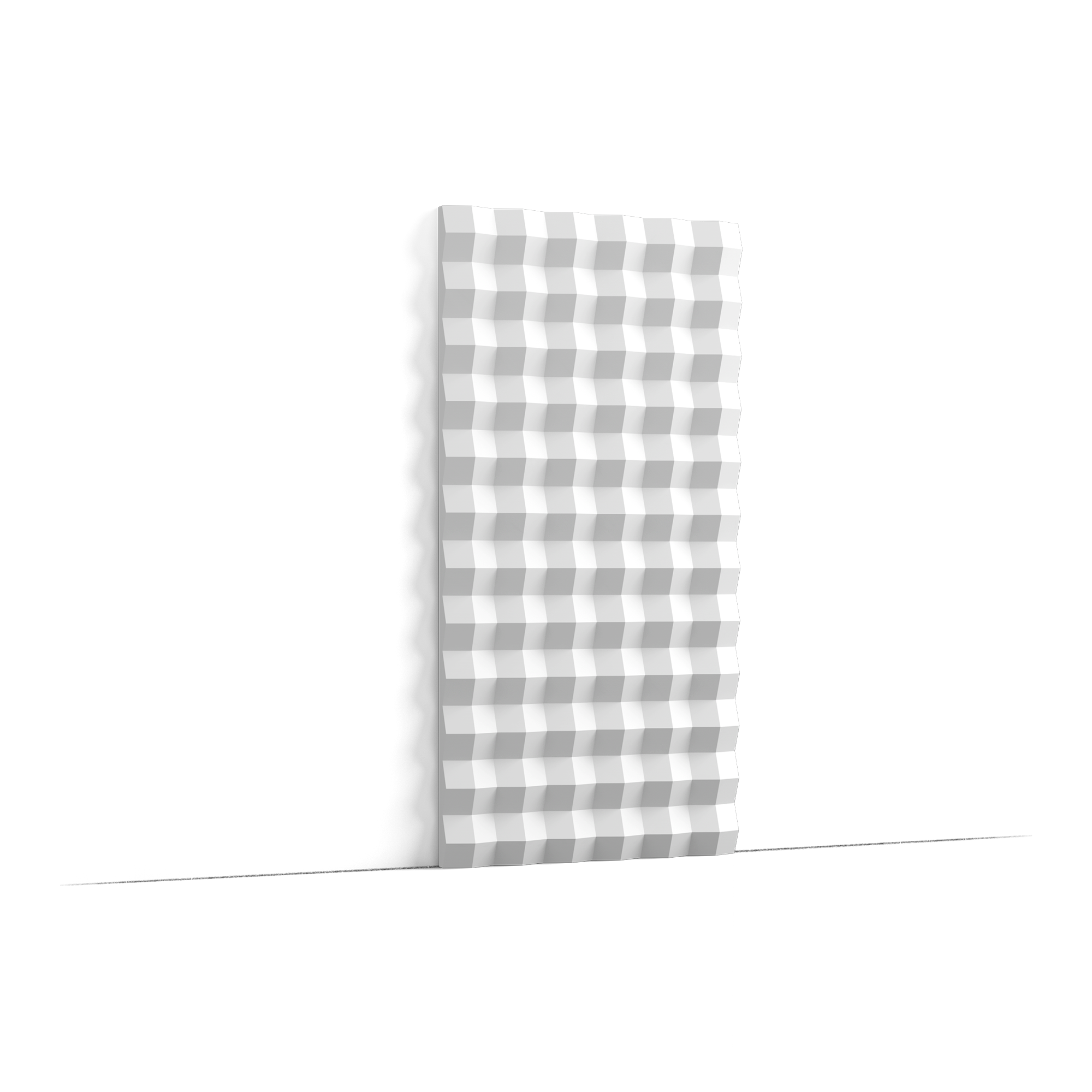 W115 SLOPE - Panel decorativo de pared 3D - 200 x 25 x 2,3 cm (largo x ancho x alto) Orac Decor